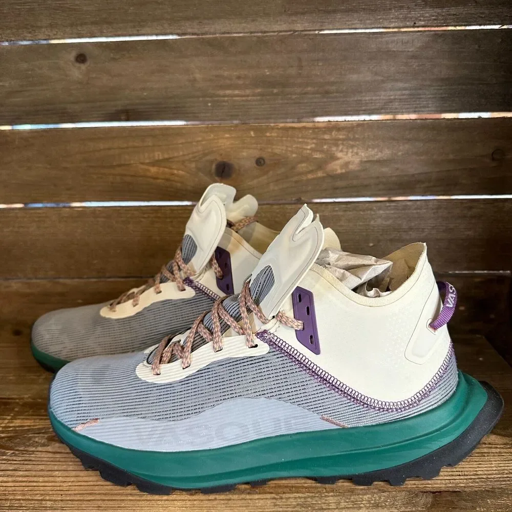 New NIB Mens‎ Vasque Here Mid Gray Ivory Outdoor Ankle Hiking Boots Size 8 M - Picture 2 of 6